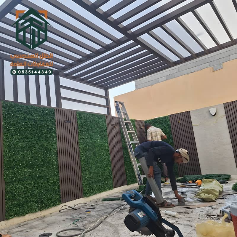تنفيذ برجولة عبر فريق مؤسسة الظل الهندسي