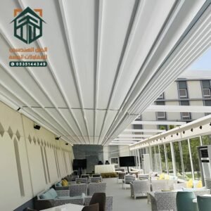 مظلات استراحات ومقاهي كهربائية