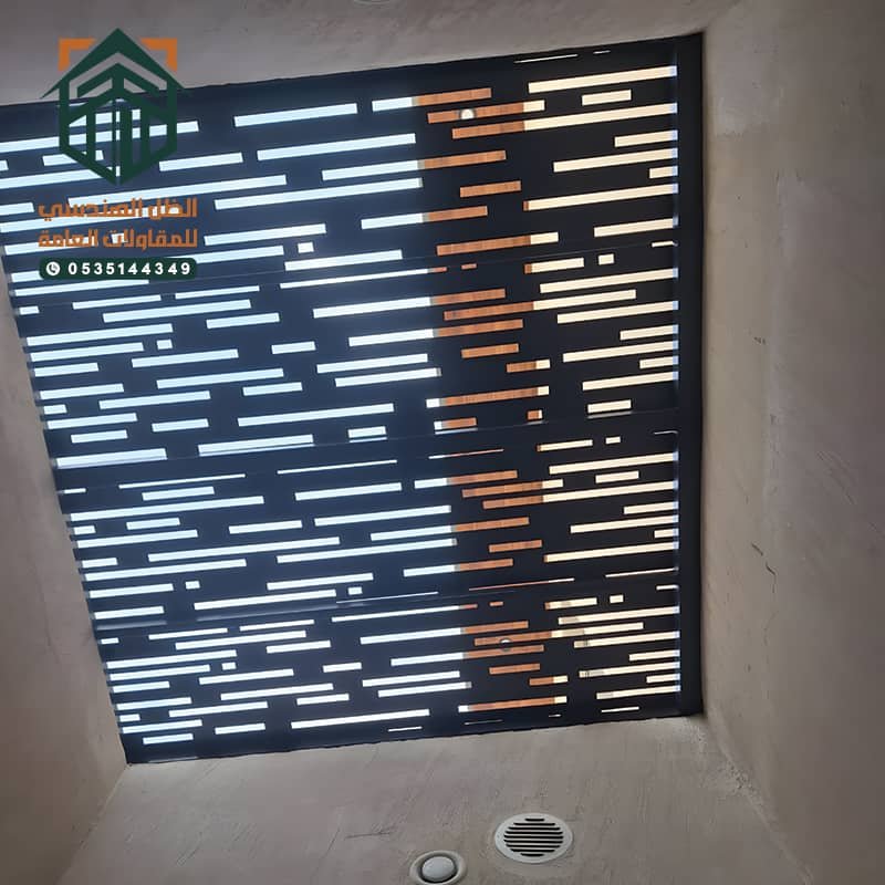 مظلة حديد قص ليزر