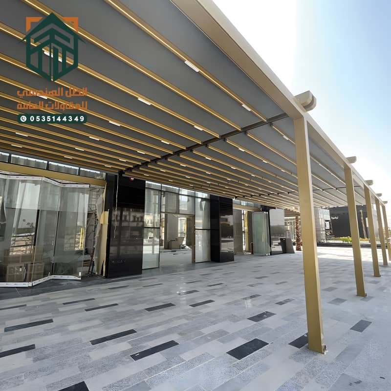 مظلة كهربائي مؤسسة الظل الهندسي بالرياض